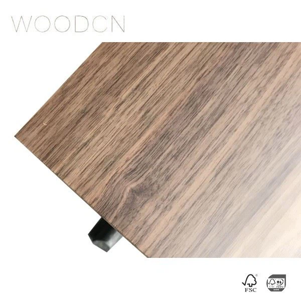Black Walnut Veneer Wood Table For Restaurant